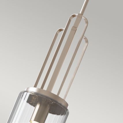 Quintiesse - Luster na šipci KIMROSE 1xE27/60W/230V prečnik 17,8 cm sjajni hrom
