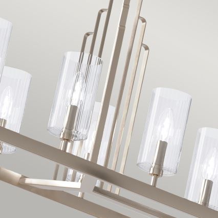 Quintiesse - Luster na šipci KIMROSE 10xE14/40W/230V mat hrom