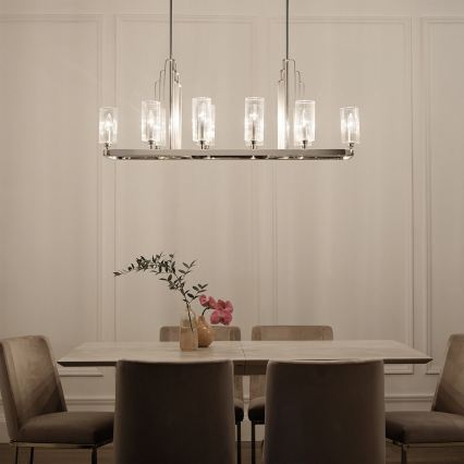 Quintiesse - Luster na šipci KIMROSE 10xE14/40W/230V mat hrom