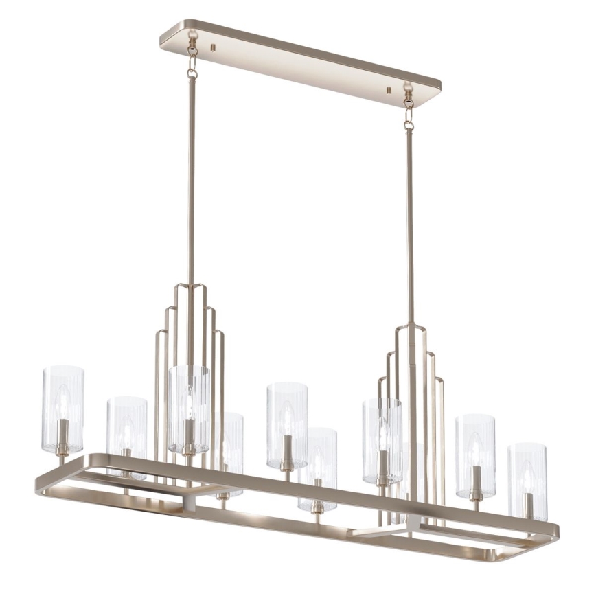 Quintiesse - Luster na stalku KIMROSE 10xE14/40W/230V sjajni hrom