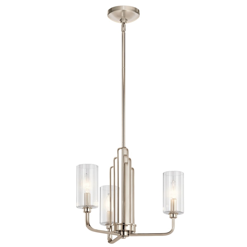Quintiesse - Luster na šipci KIMROSE 3xE14/40W/230V prečnik 45,9 cm sjajni hrom