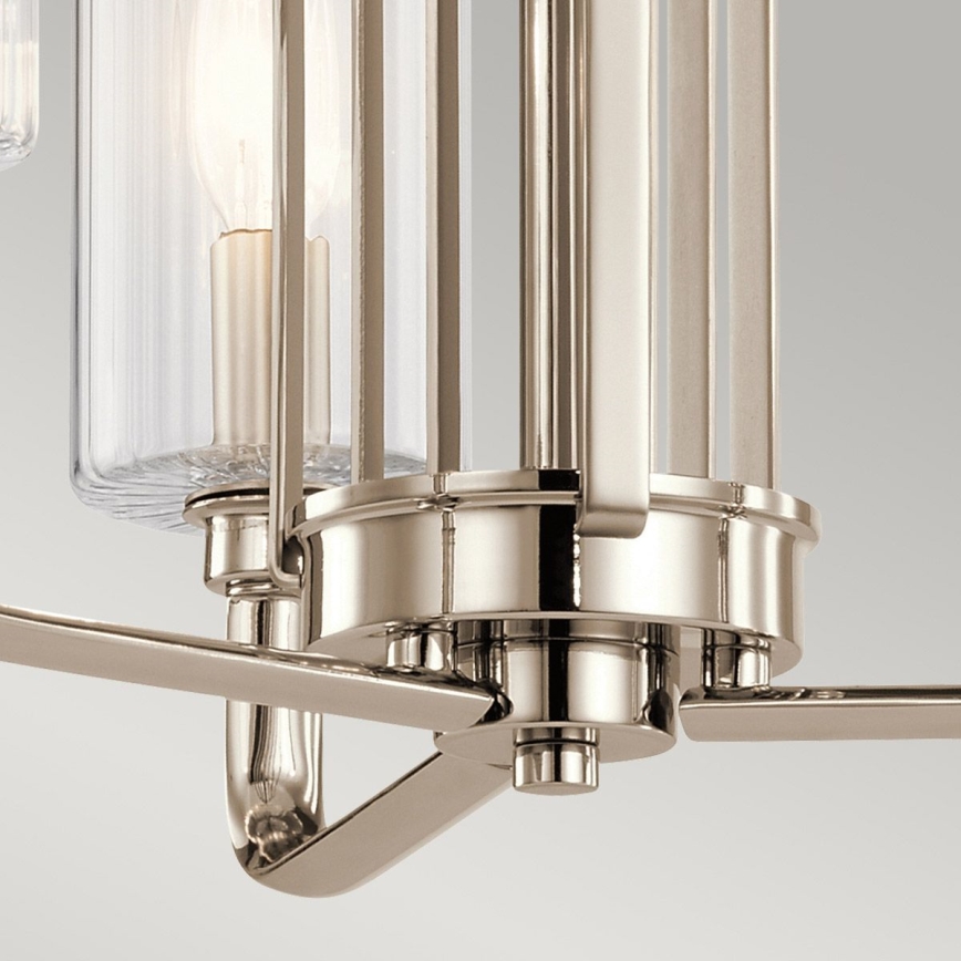 Quintiesse - Luster na šipci KIMROSE 3xE14/40W/230V prečnik 45,9 cm sjajni hrom