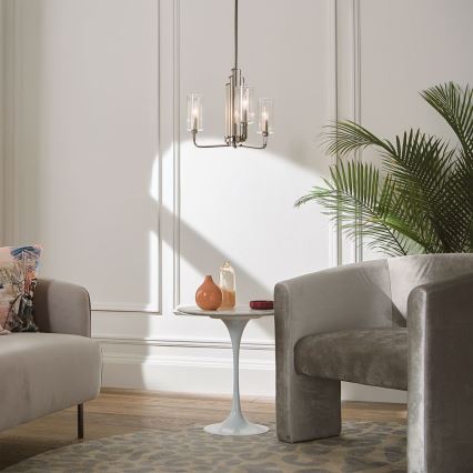Quintiesse - Luster na šipci KIMROSE 3xE14/40W/230V prečnik 45,9 cm sjajni hrom