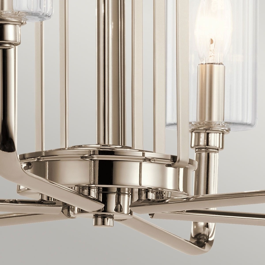 Quintiesse - Luster na šipci KIMROSE 6xE14/40W/230V prečnik 68,6 cm sjajni hrom