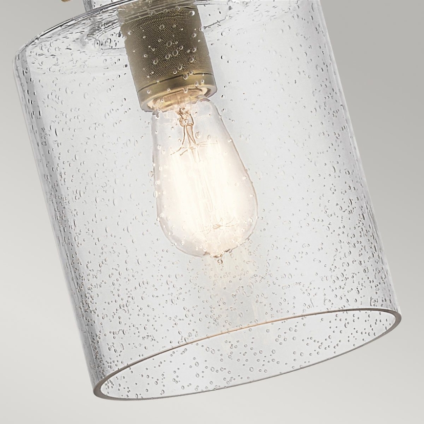 Quintiesse - Luster na šipci KITNER 1xE27/60W/230V, prečnik 18 cm, zlatna/crna