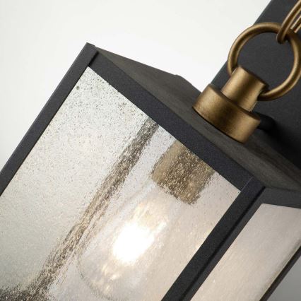 Quintiesse - Spoljašnja zidna lampa LAHDEN M 1xE27/60W/230V IP44 crna/zlatna