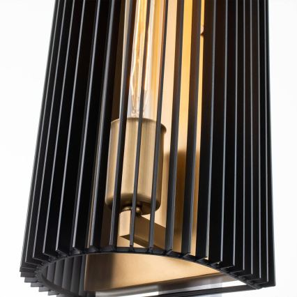 Quintiesse - Zidna svetiljka LINARA 1xE27/60W/230V crna/zlatna