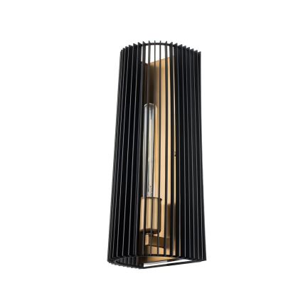 Quintiesse - Zidna svetiljka LINARA 1xE27/60W/230V crna/zlatna