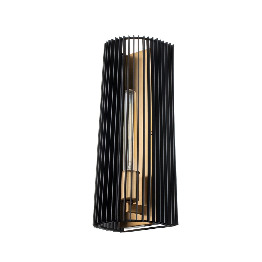 Quintiesse - Zidna svetiljka LINARA 1xE27/60W/230V crna/zlatna