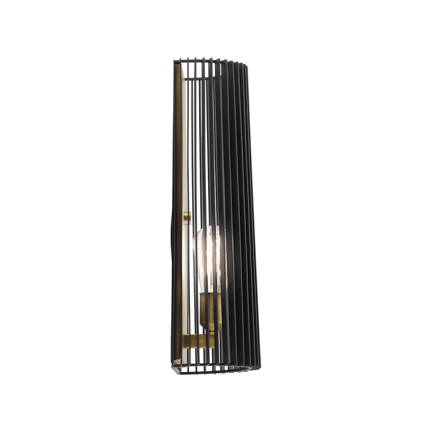 Quintiesse - Zidna svetiljka LINARA 1xE27/60W/230V crna/zlatna