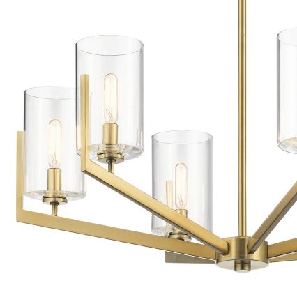 Quintiesse - Luster na šipci NYE 6xE14/40W/230V preč. 71,1 cm zlatna