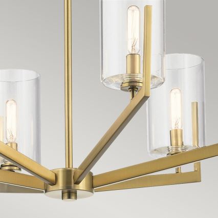 Quintiesse - Luster na šipci NYE 6xE14/40W/230V preč. 71,1 cm zlatna