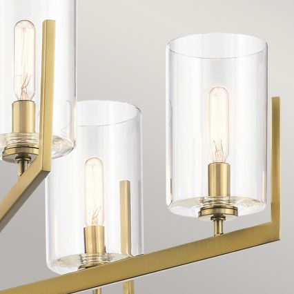 Quintiesse - Luster na šipci NYE 6xE14/40W/230V preč. 71,1 cm zlatna