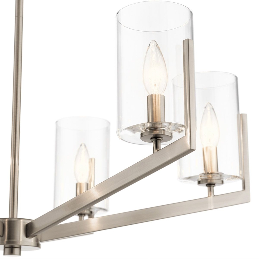 Quintiesse - Luster na stalku NYE 6xE14/40W/230V prečnika 71,1 cm mat hrom