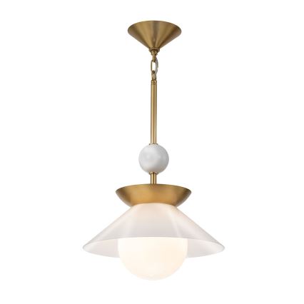 Quintiesse - Luster na šipci SAUCER M 1xE27/40W/230V prečnik 36,6 cm, u zlatnoj boji