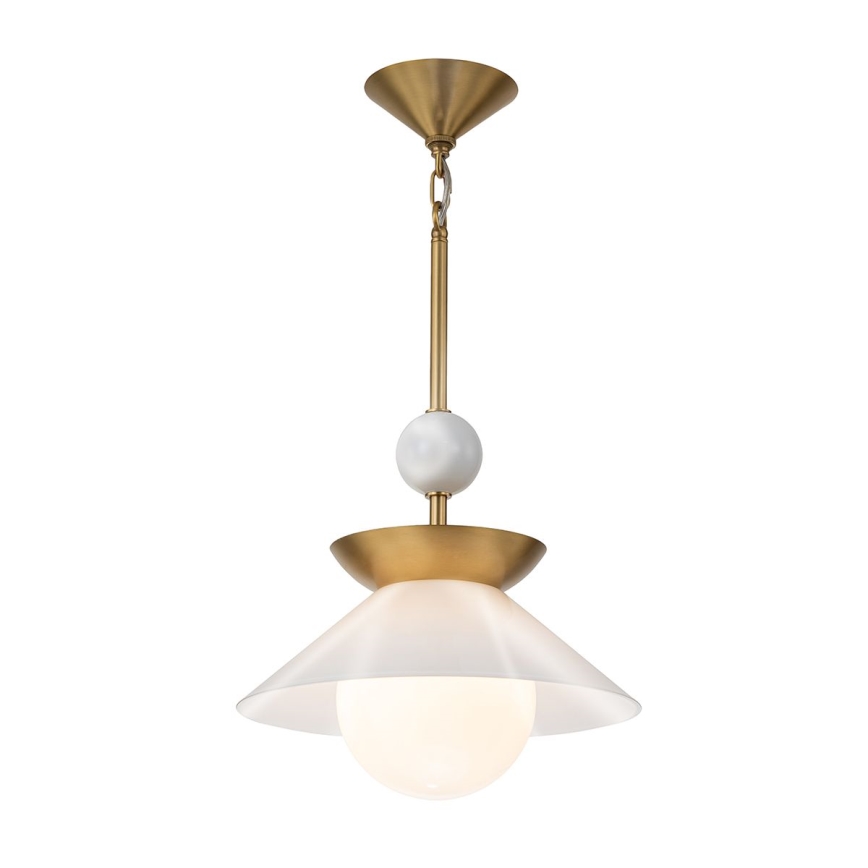 Quintiesse - Luster na šipci SAUCER M 1xE27/40W/230V prečnik 36,6 cm, u zlatnoj boji