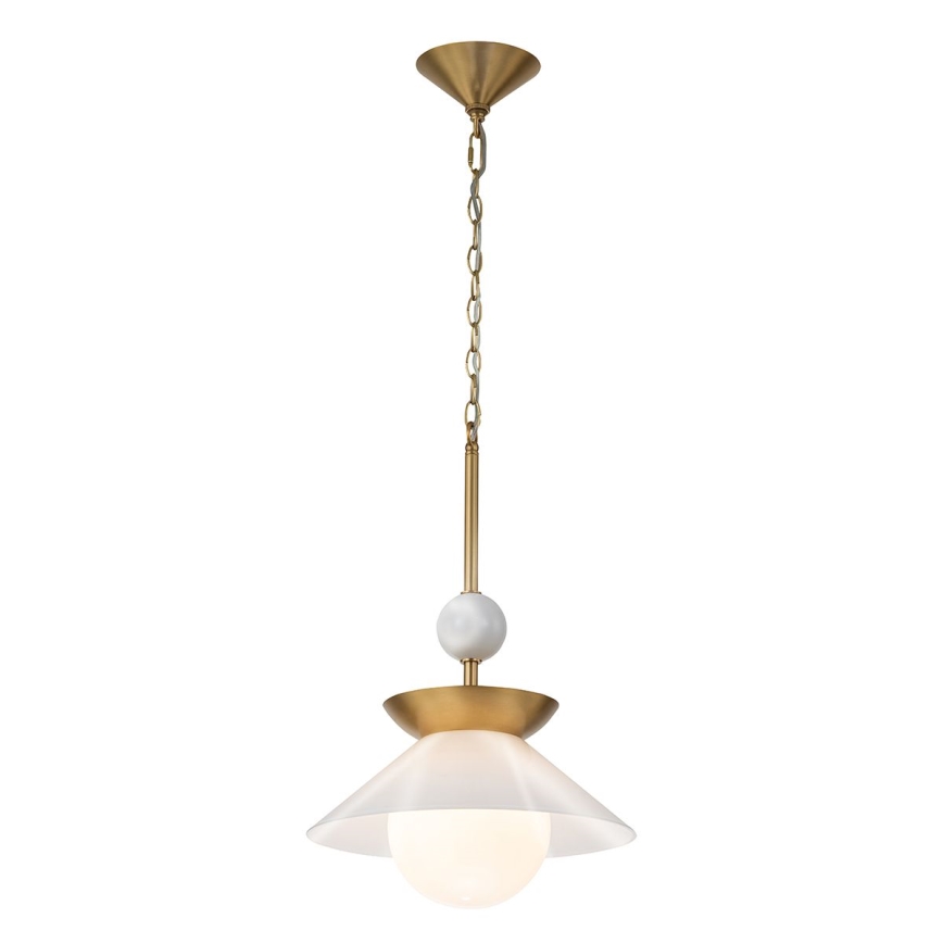 Quintiesse - Luster na šipci SAUCER M 1xE27/40W/230V prečnik 36,6 cm, u zlatnoj boji