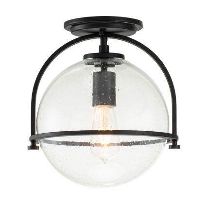 Quintiesse - Plafonsko svetlo SOMERSET 1xE27/60W/230V Ø 28,2 cm crno