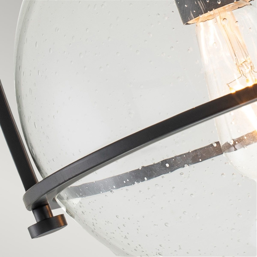 Quintiesse - Plafonsko svetlo SOMERSET 1xE27/60W/230V Ø 28,2 cm crno