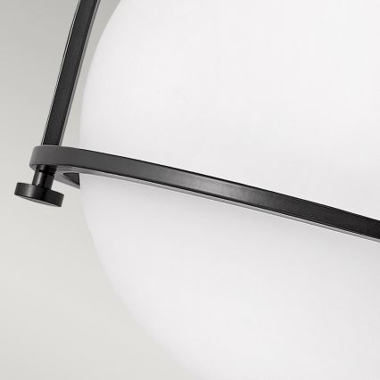 Quintiesse - Plafonska svetiljka SOMERSET, 1xE27/60W/230V, prečnik 28,2 cm, crna