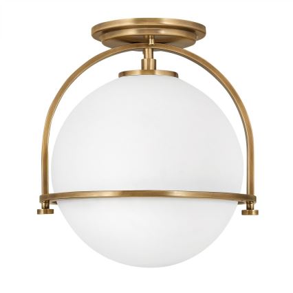 Quintiesse - Stropna plafonjera SOMERSET 1xE27/60W/230V, prečnik 28,2 cm, zlatna