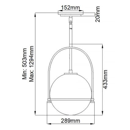 Quintiesse - Luster na šipci SOMERSET 1xE27/60W/230V prečnik 28,9 cm crna
