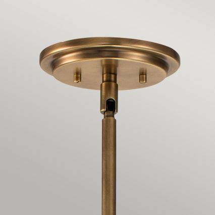 Quintiesse - Luster na štangu SOMERSET 1xE27/60W/230V, prečnik 28,9 cm, bronzan