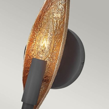 Quintiesse - Zidna svetiljka WILLOW 1xE14/40W/230V zlatna/crna