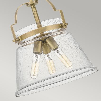 Quintiesse - Luster na šipci WIMBERLEY 3xE27/60W/230V prečnik 35,6 cm zlatna