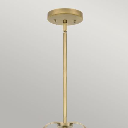Quintiesse - Luster na šipci WIMBERLEY 3xE27/60W/230V prečnik 35,6 cm zlatna