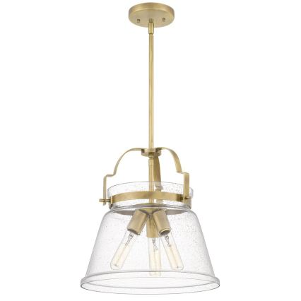 Quintiesse - Luster na šipci WIMBERLEY 3xE27/60W/230V prečnik 35,6 cm zlatna