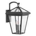 Quintiesse - Spoljašnja zidna lampa ALFORD L 3xE14/40W/230V IP44 crna