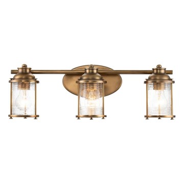 Quintiesse - Spoljašnja zidna lampa ASHLAND BAY 3xE27/60W/230V IP44 u bronzanoj boji