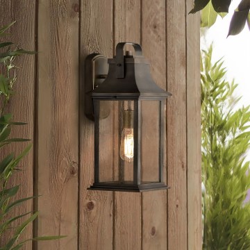 Quintiesse - Spoljašnja zidna lampa GRANT M 1xE27/60W/230V IP44 bronzana