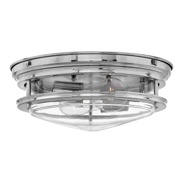 Quintiesse - Spoljašnje plafonsko svetlo HADRIAN 2xE27/40W/230V prečnik 27,8 cm IP44 sjajni hrom