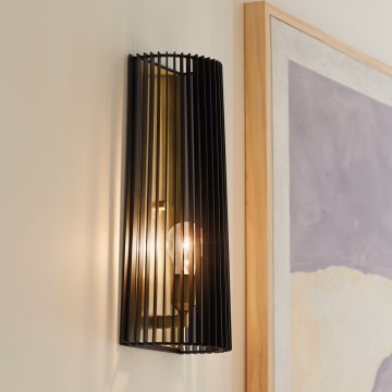 Quintiesse - Zidna svetiljka LINARA 1xE27/60W/230V crna/zlatna
