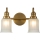 Quoizel - LED zidno svetlo za kupatilo SWELL 2xG9/3W/230V IP44 zlatno