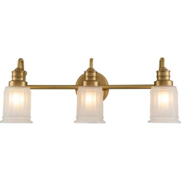 Quoizel - LED zidno svetlo za kupatilo SWELL 3xG9/3W/230V IP44 zlatna