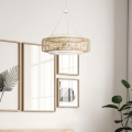 Quoizel - Luster na lancu WAYLON 4xE27/60W/230V prečnika 50,4 cm braon/bela