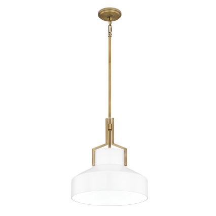 Quoizel - Luster na šipci BRECKEN 2xE27/60W/230V zlatna/bela