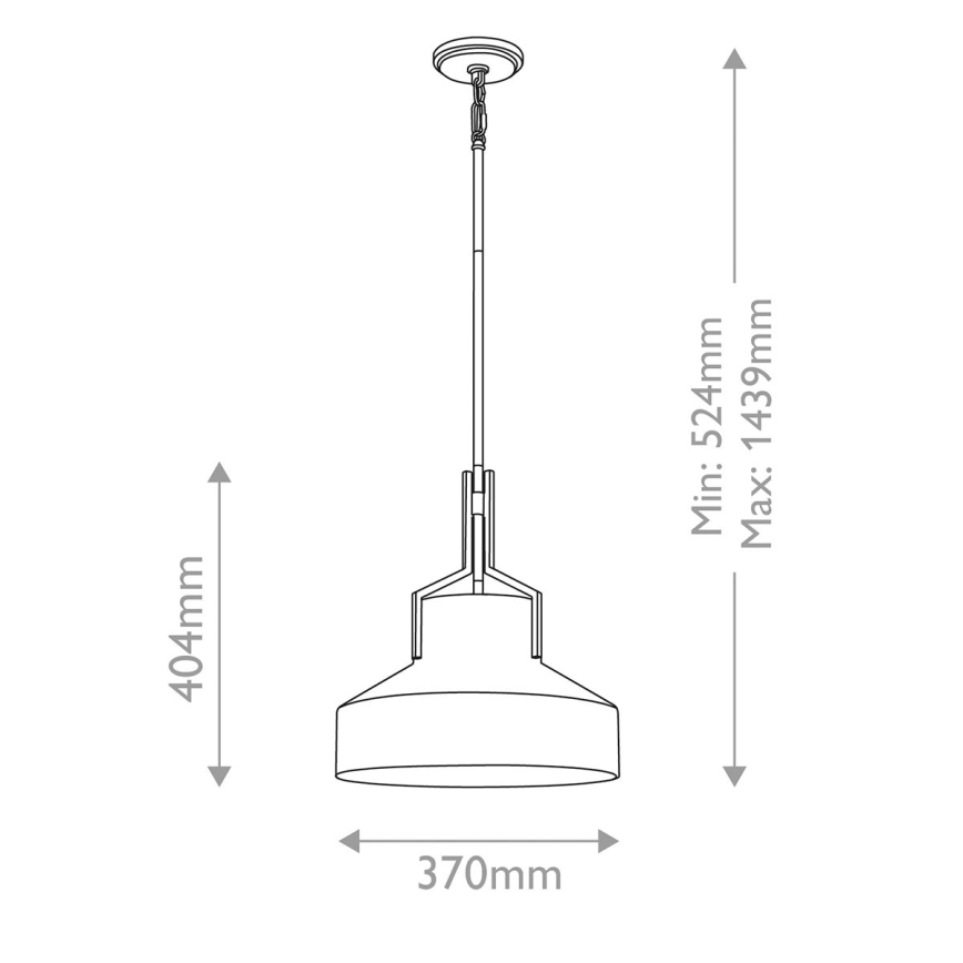 Quoizel - Luster na šipci BRECKEN 2xE27/60W/230V zlatna/bela