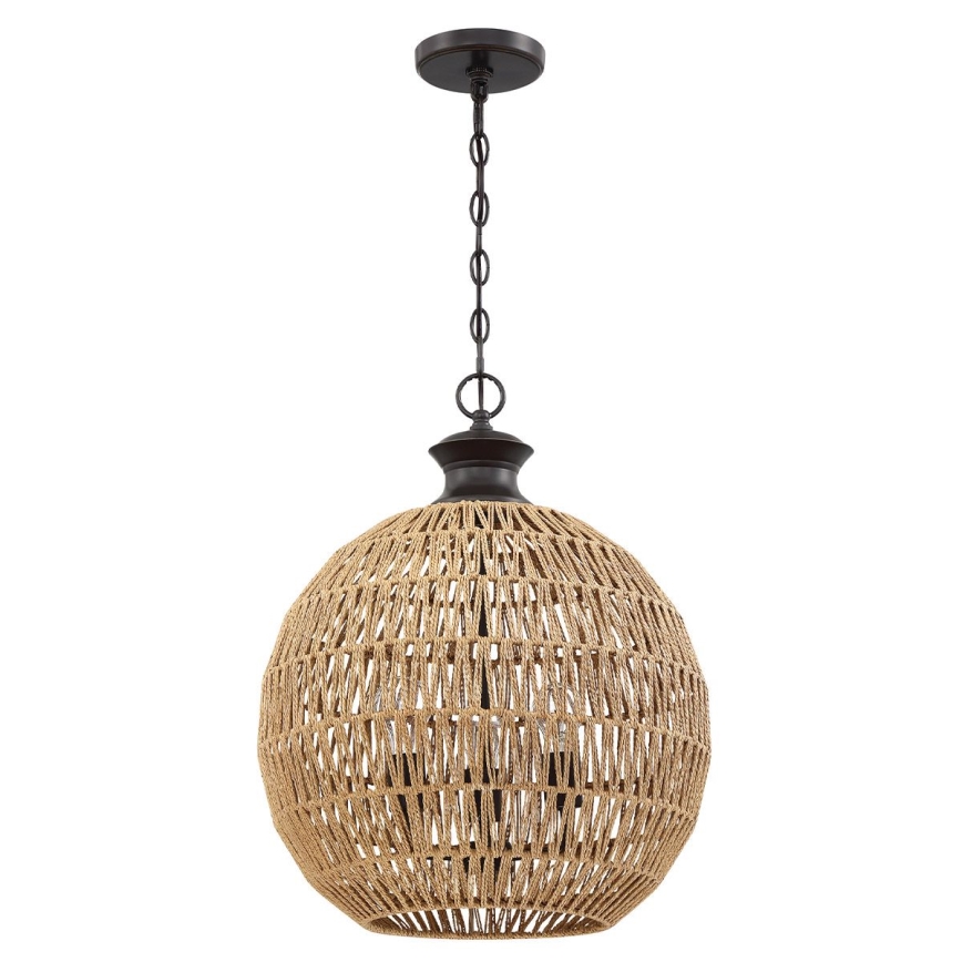 Quoizel - Luster na lancu CASABLANCA 3xE27/60W/230V braon