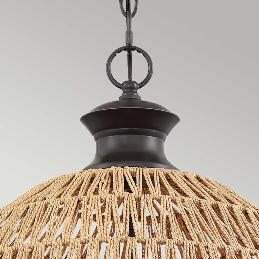 Quoizel - Luster na lancu CASABLANCA 3xE27/60W/230V braon