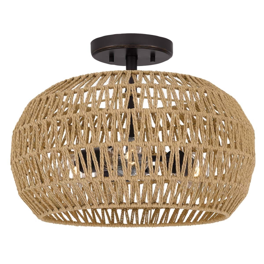 Quoizel - stropna svetiljka CASABLANCA 3xE27/60W/230V braon