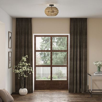 Quoizel - stropna svetiljka CASABLANCA 3xE27/60W/230V braon