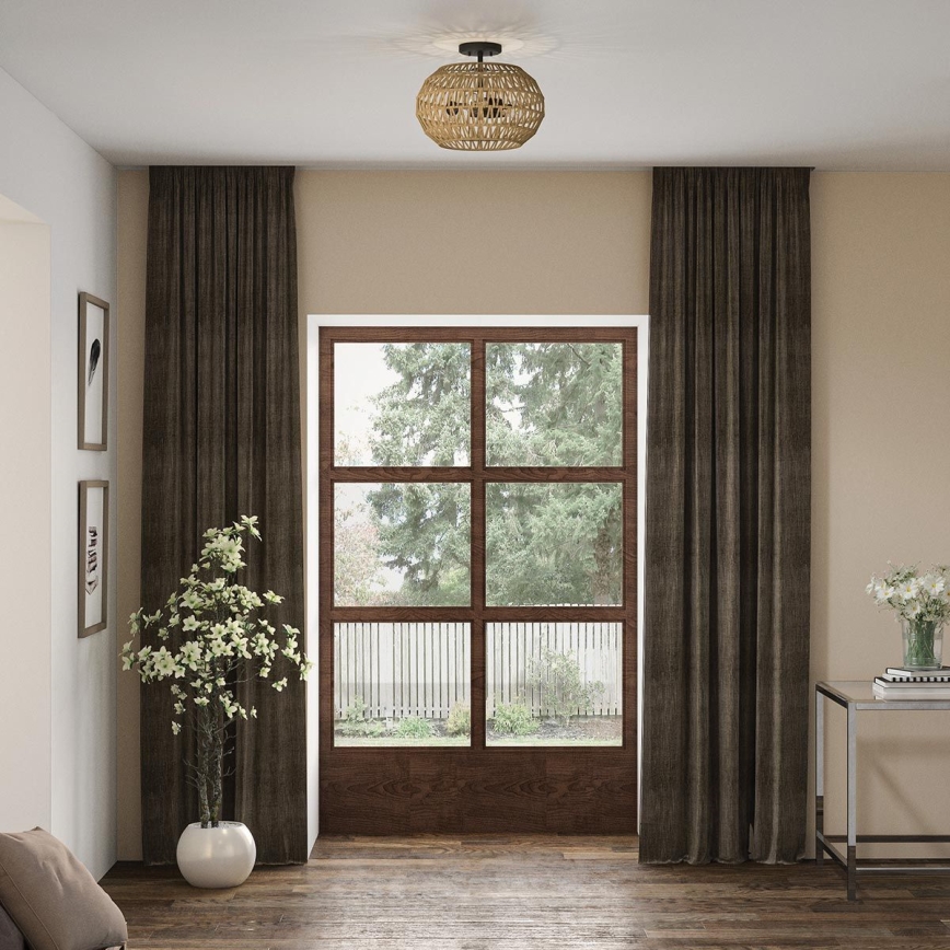 Quoizel - stropna svetiljka CASABLANCA 3xE27/60W/230V braon
