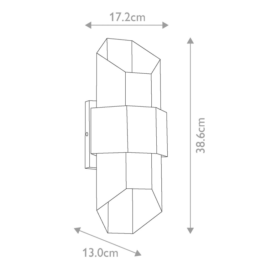 Quoizel - LED spoljna zidna svetiljka CHASM 2xLED/5,5W/230V IP44
