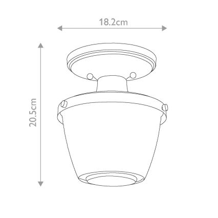 Quoizel - Plafonsko svetlo za kupatilo DUBLIN 1xE27/40W/230V IP44 sjajni hrom