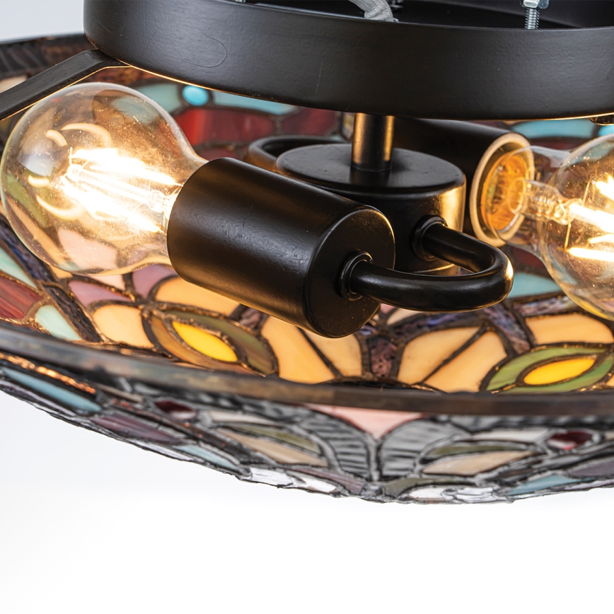 Quoizel - Stropno svetlo Tiffany LARISSA 2xE27/40W/230V prečnika 41,2 cm