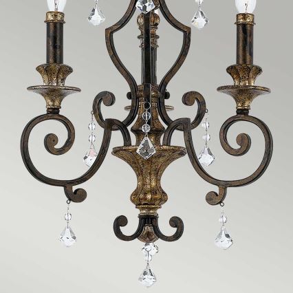 Quoizel - Luster na lancu MARQUETTE 3xE14/60W/230V bronzan